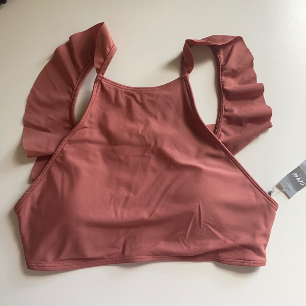 Aerie high neck bikini top